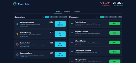 Atom Idle screenshot