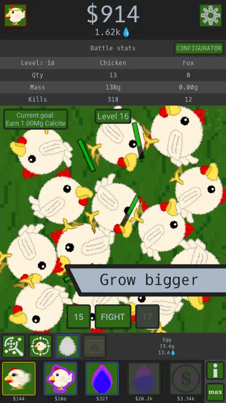 Chicken Merge Idle screenshot 2