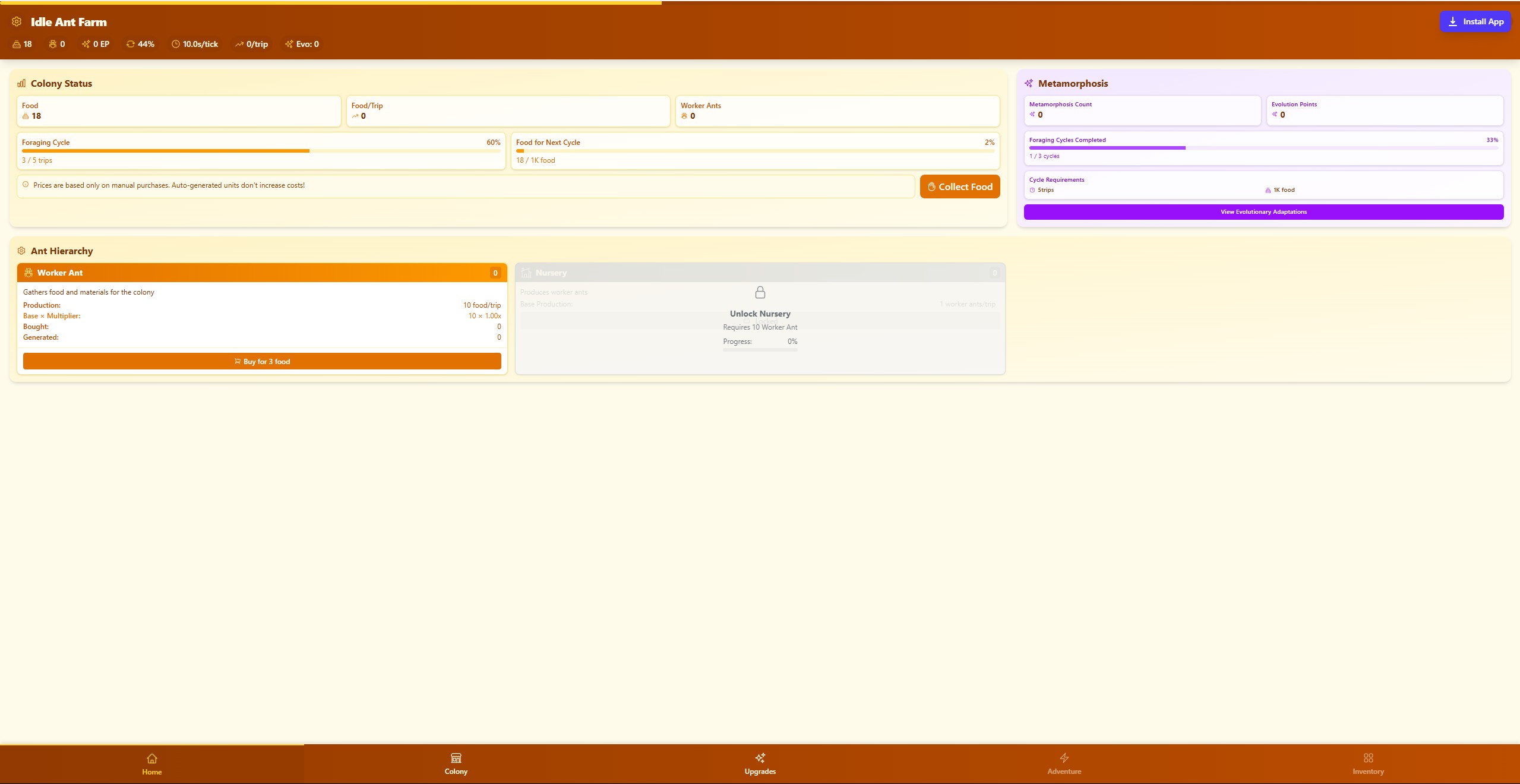 Idle Ant Farm (v2) screenshot 2