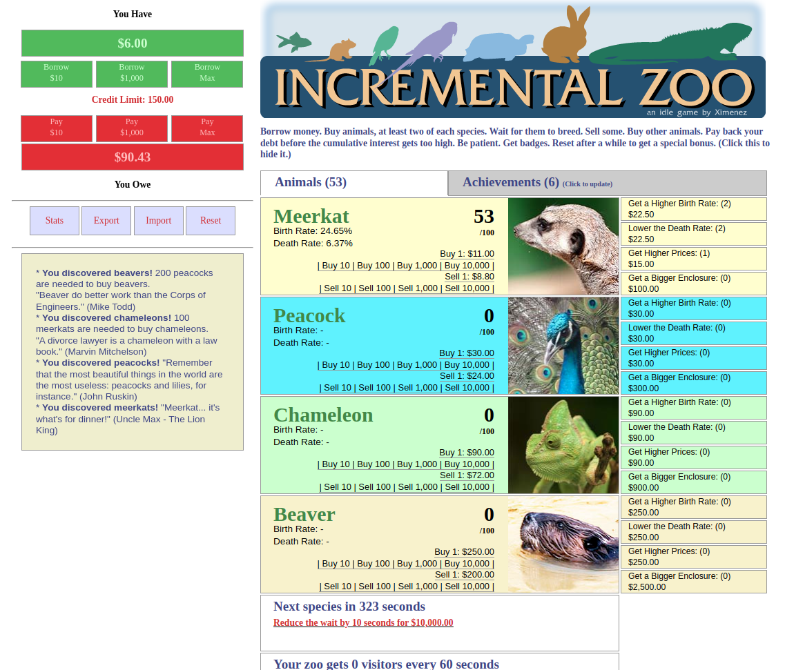 Incremental Zoo screenshot 2